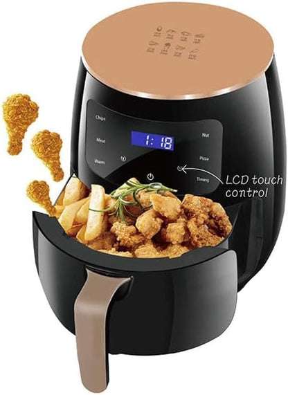 Air Fryer Black 6L Multifunctional Digital Touch Air Fryer,Air Fryer Black (2400, Watts)