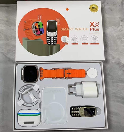 X8 PLUS UNIQUE COMBINATION SMART WATCH WITH MOBILE